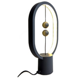 DesignNest Heng Balance Lamp Mini - Ellipse - Donkergrijs - 14x5,5x24,5 cm