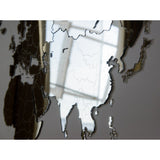 MiMi Innovations Luxe Wereldkaart Muurdecoratie 130x78 cm/51.2x30.8 inch - Spiegel
