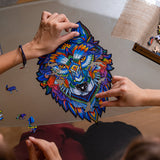UNIDRAGON Houten Puzzel Dier - Majestueuze Wolf - Medium - 24 x 33 cm image 9