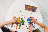 UNIDRAGON Houten Puzzel Dier - Speelse Papegaaien - King Size - 49 x 27 cm image 9