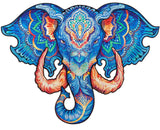 UNIDRAGON Holzpuzzle Tier – Ewiger Elefant – Königsgröße – 62 x 47 cm