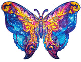UNIDRAGON Holzpuzzle Tier - Intergalaxie-Schmetterling - Königsgröße - 60 x 44 cm