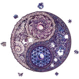 UNIDRAGON Houten Puzzel Mandala - Overkoepelende Tegenstellingen - Medium - 25 x 25 cm image 2