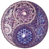 UNIDRAGON Houten Puzzel Mandala - Overkoepelende Tegenstellingen - King Size - 33 x 33 cm