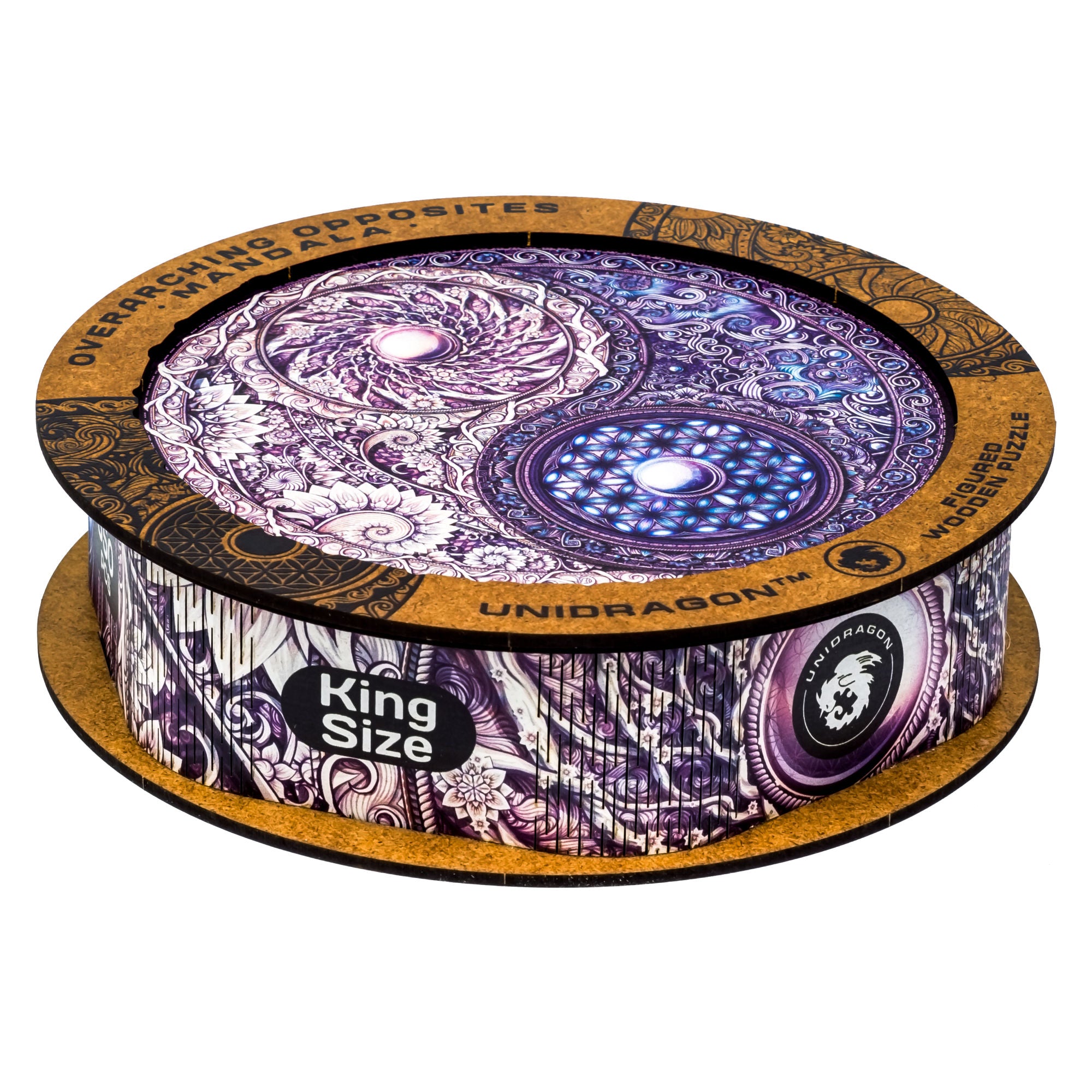 UNIDRAGON Houten Puzzel Mandala - Overkoepelende Tegenstellingen - King Size - 33 x 33 cm image 16