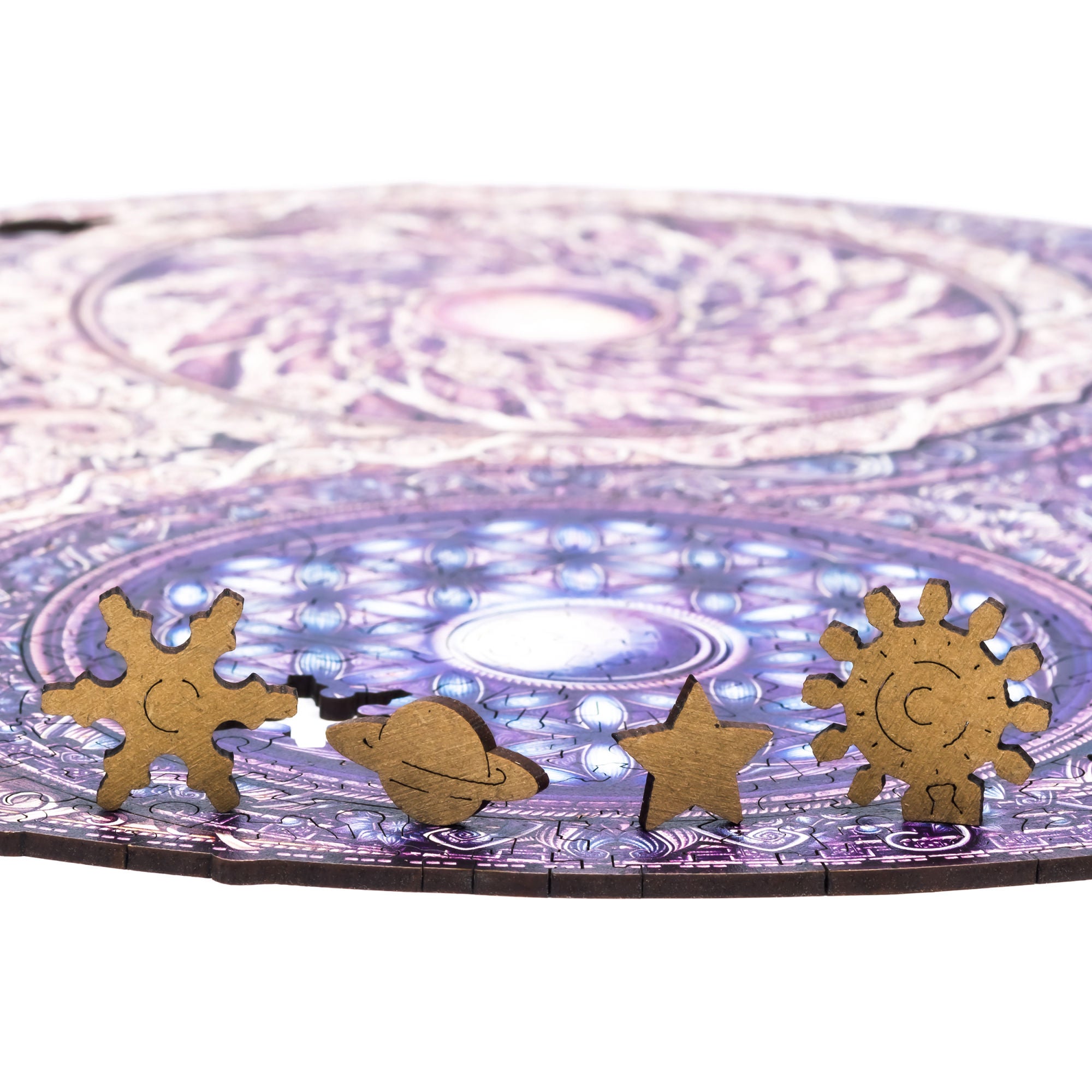 UNIDRAGON Houten Puzzel Mandala - Overkoepelende Tegenstellingen - King Size - 33 x 33 cm image 6