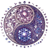 UNIDRAGON Houten Puzzel Mandala - Overkoepelende Tegenstellingen - Royal Size - 45 x 45 cm image 2