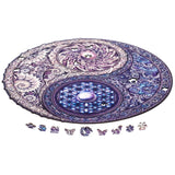 UNIDRAGON Houten Puzzel Mandala - Overkoepelende Tegenstellingen - Royal Size - 45 x 45 cm image 9