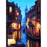 Best Pause Avond in Venetië Schilderen op nummer 40x50 cm - DIY Hobby Pakket