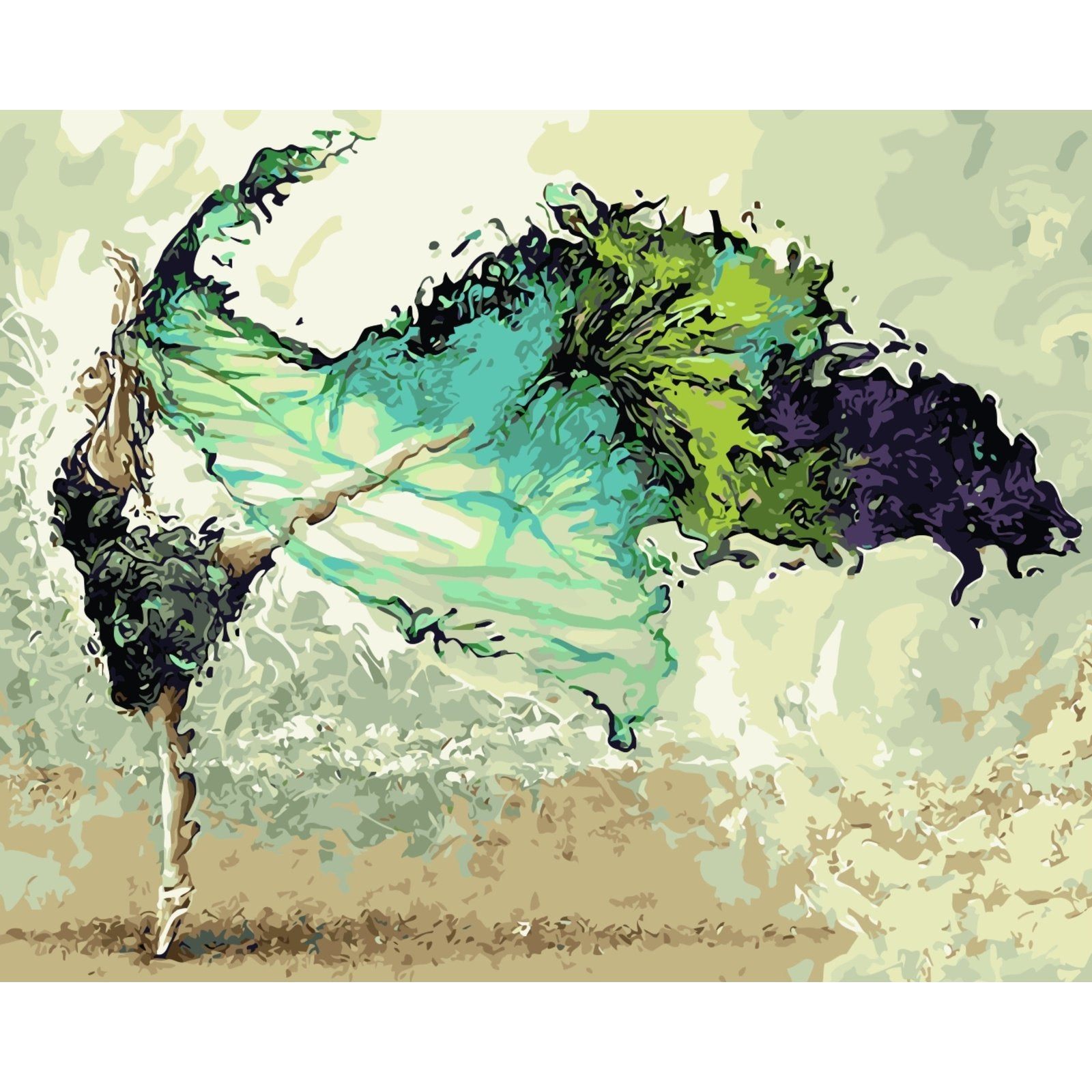 Best Pause Dansende Ballerina Schilderen op nummer 40x50 cm - DIY Hobby Pakket