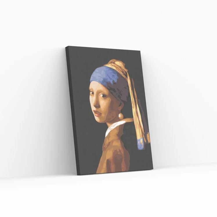 Best Pause Meisje met de Parel van Johannes Vermeer Schilderen op nummer 40x50 cm - DIY Hobby Pakket