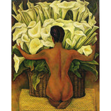 Best Pause Naakt met Calla lelies van Diego Rivera 40x50 cm - DIY Hobby Pakket