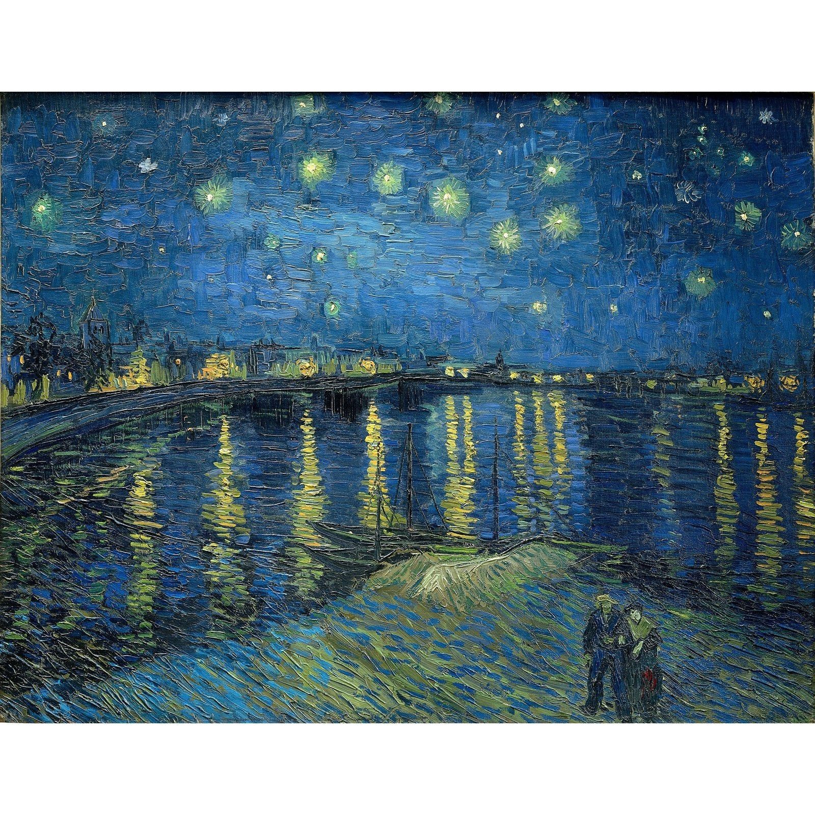 Best Pause Sterrennacht over de Rhône Vincent van Gogh 40x50 cm - DIY Hobby Pakket