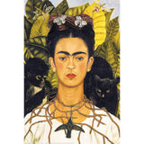 Best Pause Zelfportret met doornenketting en kolibrie van Frida Kahlo 40x50 cm - DIY Hobby Pakket