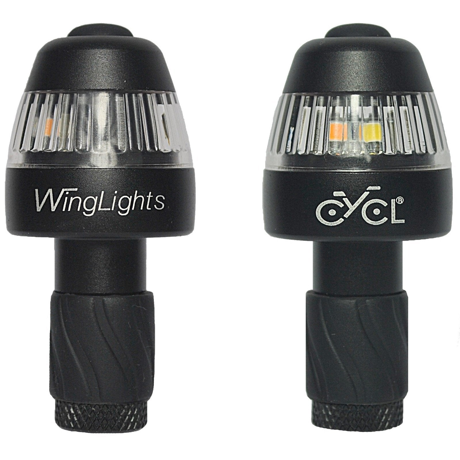 CYCL WingLights360 Fixed LED Fietsverlichting Richting Aanwijzer & Zijlichten voor aan Stuur - Zwart