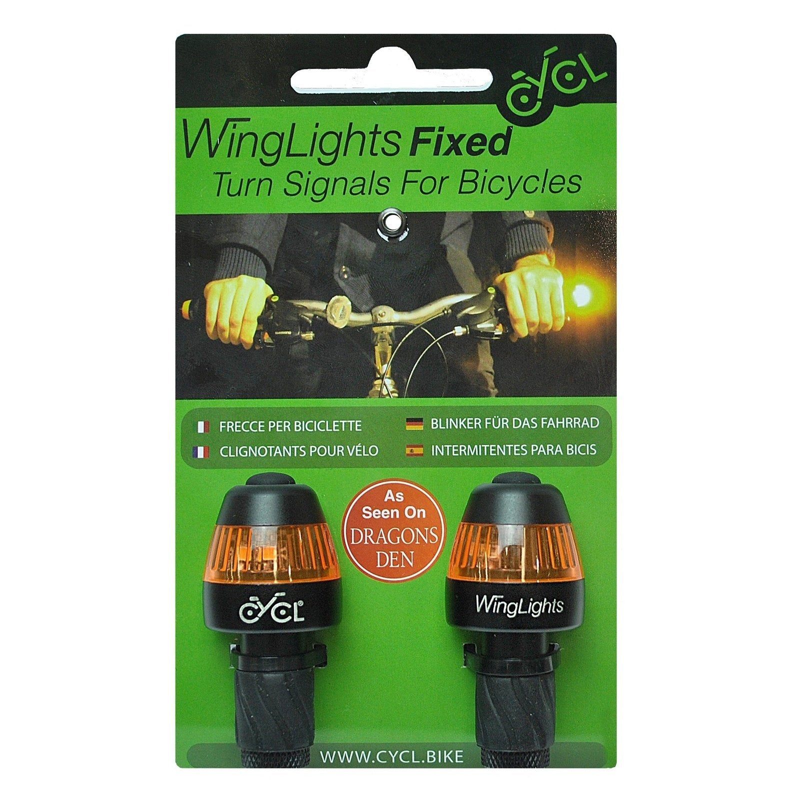CYCL WingLights Fixed v3 - LED Fietsverlichting aan Stuur