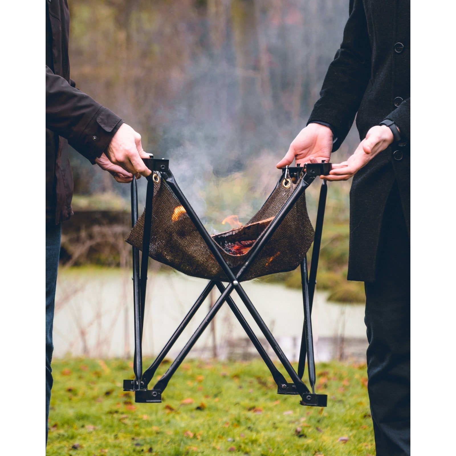 DesignNest Folding Fire Kampvuur en BBQ - Large