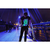 IA Interactief Glow T-shirt Super Groen - Zwart (M)
