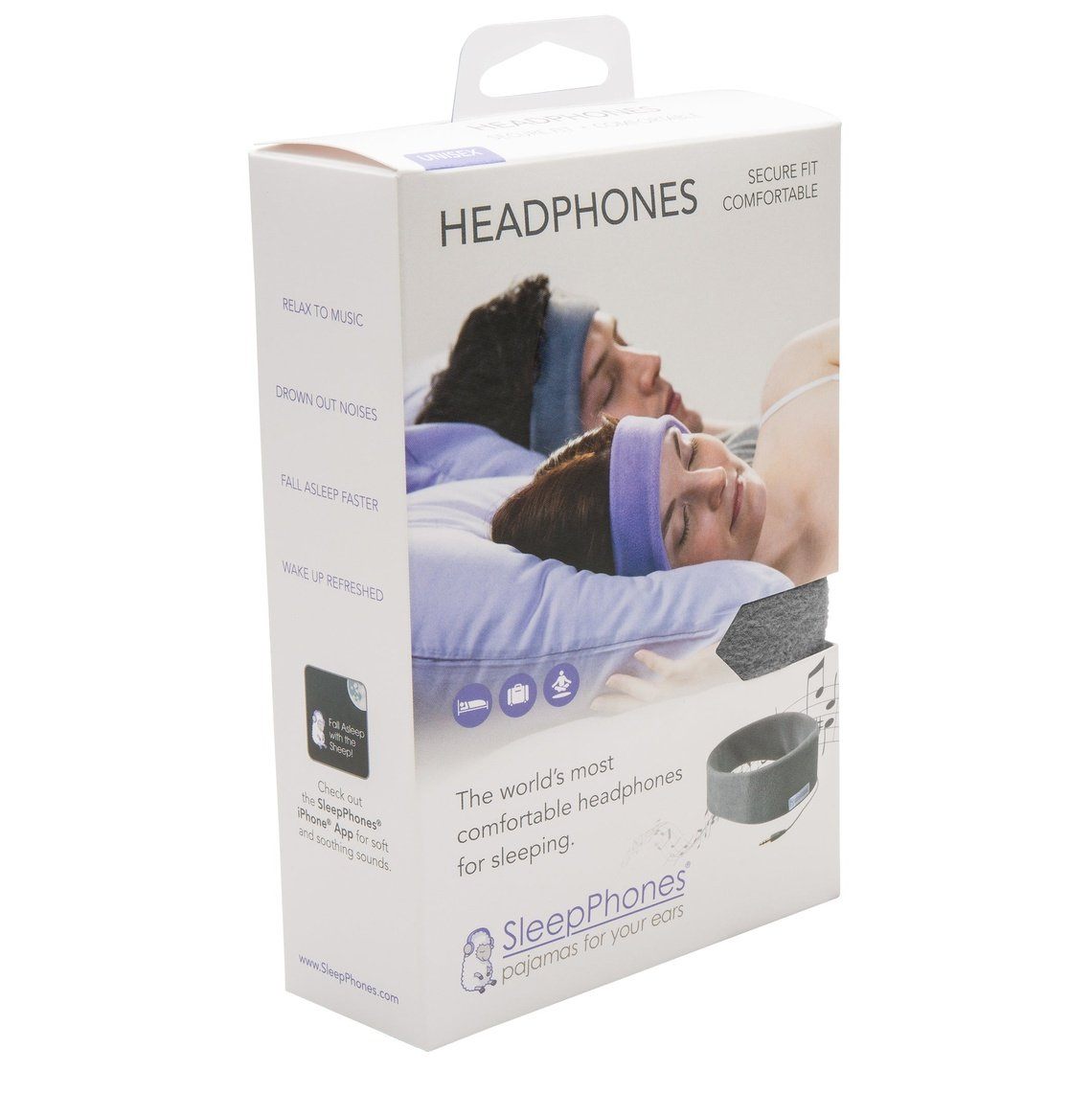 SleepPhones® Classic v6 Fleece Soft Gray/Grijs - Medium