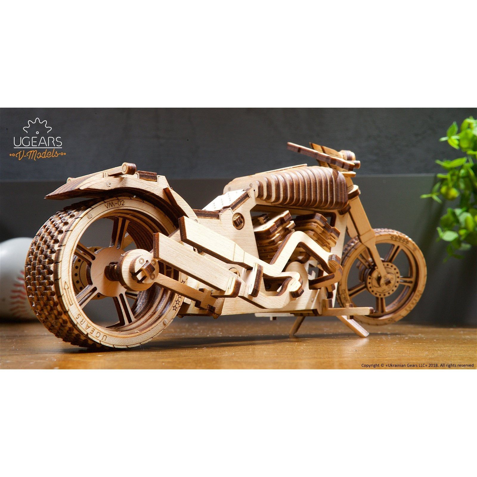 Ugears Houten Modelbouw - Motorfiets VM-02