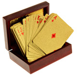 United Entertainment Goldene Spielkarten mit luxuriöser Aufbewahrungsbox