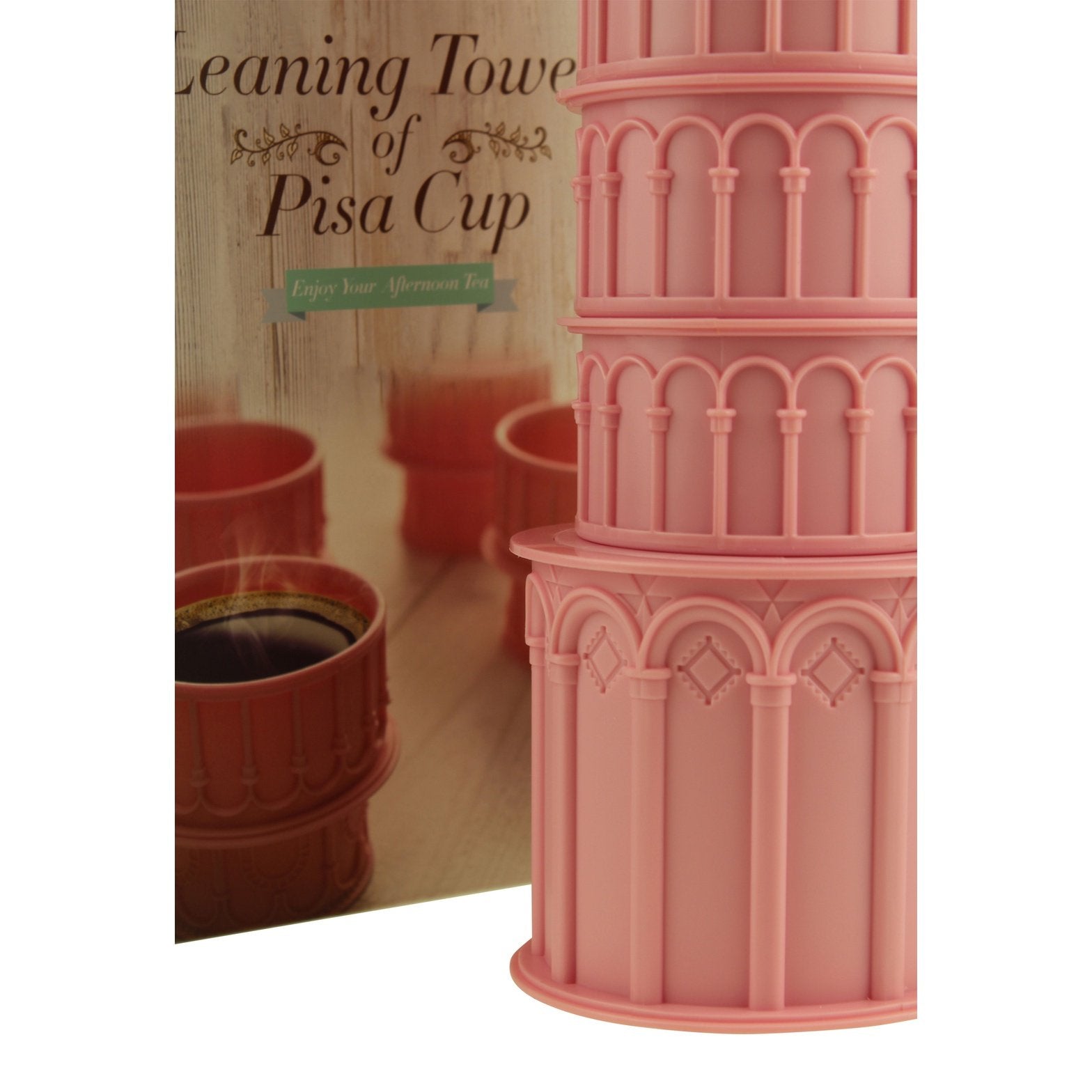 United Entertainment Scheve Toren van Pisa Beker Set - Roze