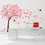 Walplus Home Decoration Aufkleber – Pink Cherry Blossom