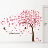 Walplus Home Decoratie Sticker - Roze Kersen Bloesem