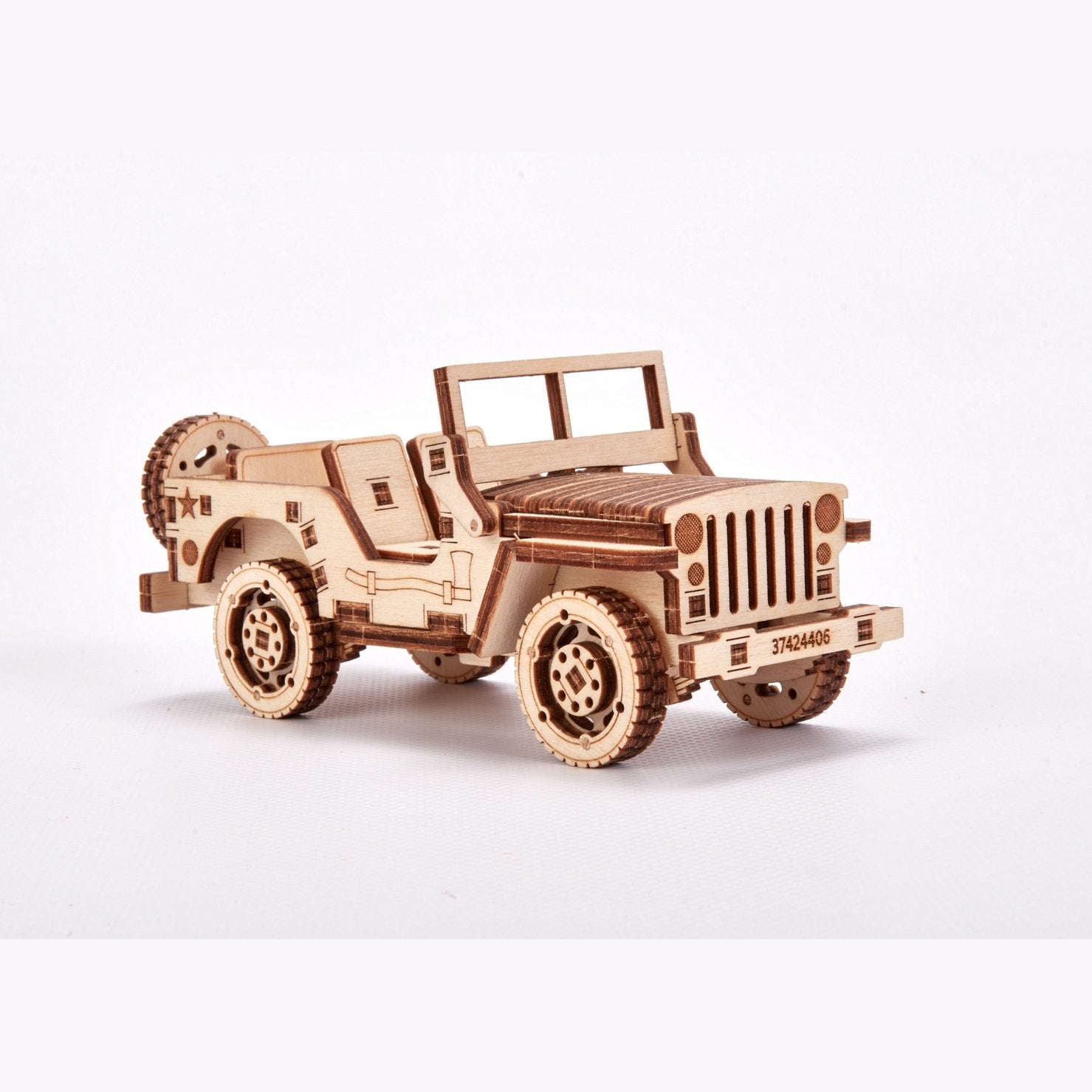 Wood Trick Jeep - Houten Modelbouw