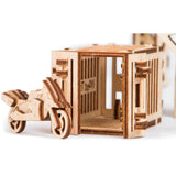 Wood Trick Kraan met Container - Houten Modelbouw