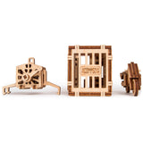 Wood Trick Kraan met Container - Houten Modelbouw