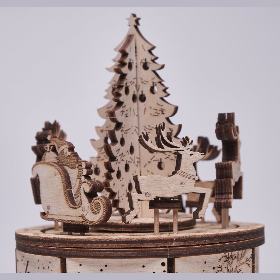 Wood Trick Santa’s Carousel Houten Modelbouw - Muziekdoos