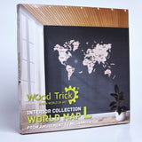 Wood Trick Wereld Kaart L Houten Modelbouw - 100x60 cm