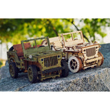 Wooden City 4x4 Jeep - Houten Modelbouw
