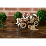 Wooden City 4x4 Jeep - Houten Modelbouw