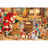 Wooden City Santa's Workshop XL - Puzzle en bois - 52x37,5 cm - 1010 pièces