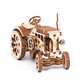 Wooden City Tractor - Houten Modelbouw